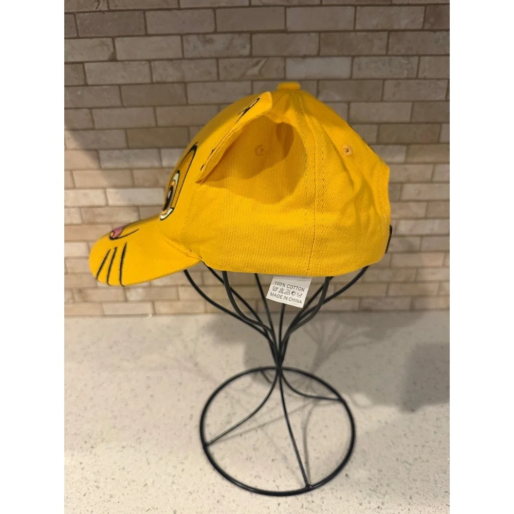 Disney The Lion King Simba Snapback Hat Yellow With 3D Ears Paw Print